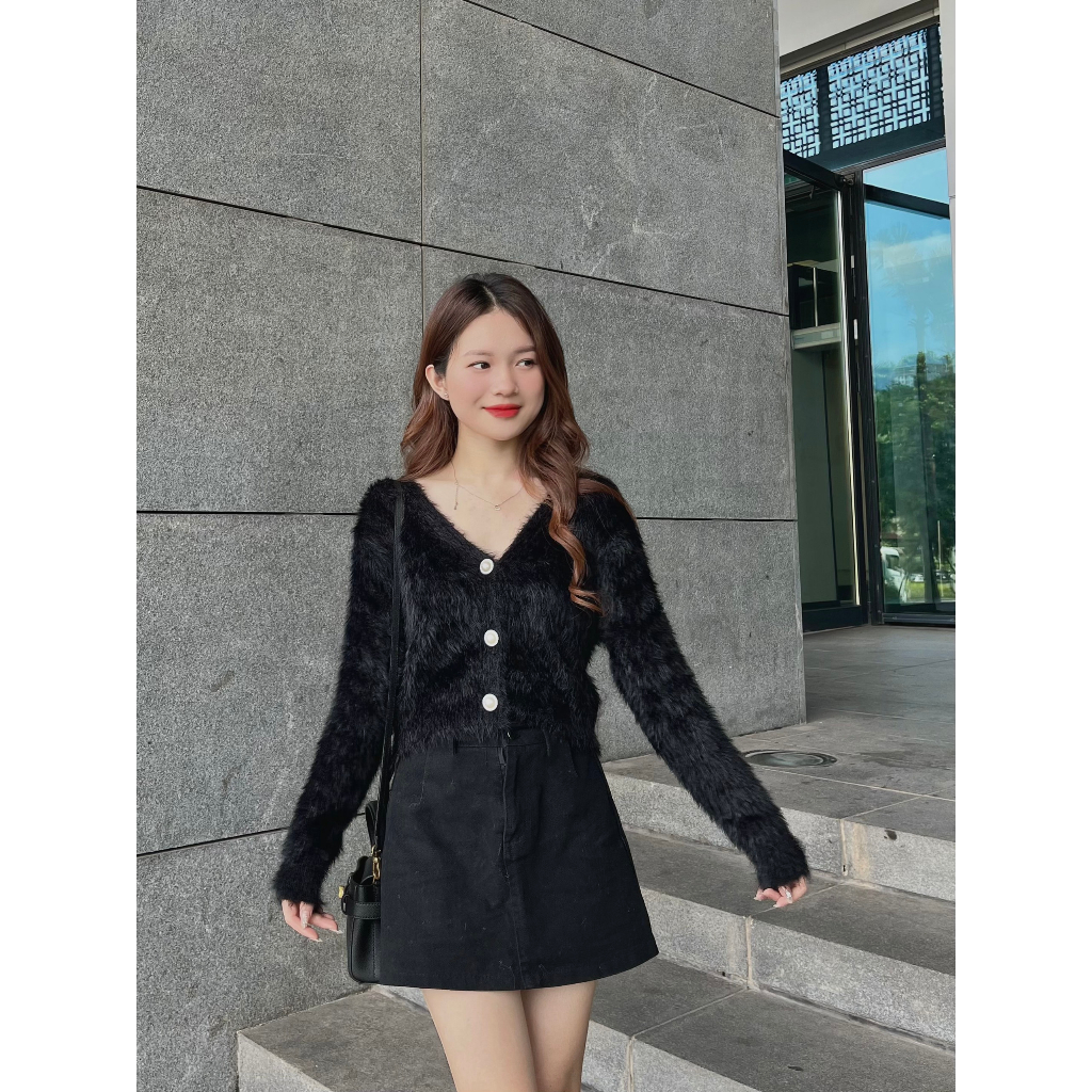 Áo cardigan lông thỏ croptop - 247store.vn - CDGlongcucngoc107_P8K1