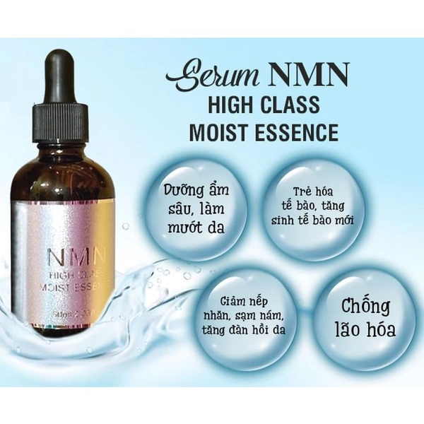 Serum Trắng Da, Cấp Ẩm, Trẻ Hoá NMN High Class Moist Essence 60ml