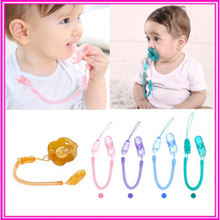 Dây Đeo Ti Giả , Gặm Nướu Cho Bé Bằng Nhựa PP Dây Lò Xo Siêu Nhẹ Chống Rơi Có Thể Điều Chỉnh Độ Dài