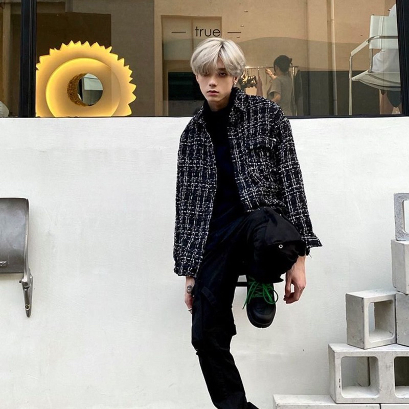 Áo Khoác Dạ Rối Hoạ Tiết Kẻ Thời Trang Unisex