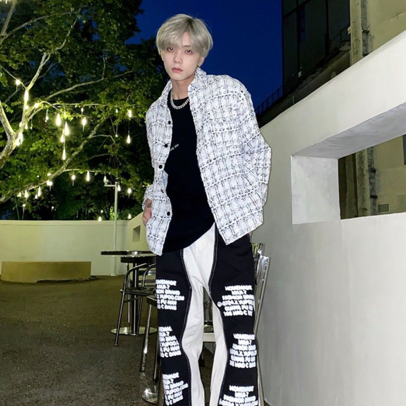 Áo Khoác Dạ Rối Hoạ Tiết Kẻ Thời Trang Unisex