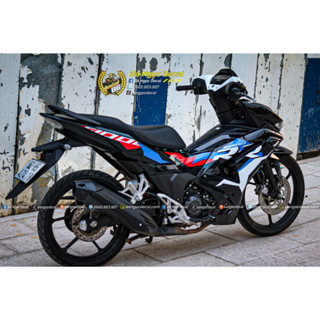 TEM DÁN BMW HP4 S1000RR XE WINNER X V3 MÀU ĐEN XANH