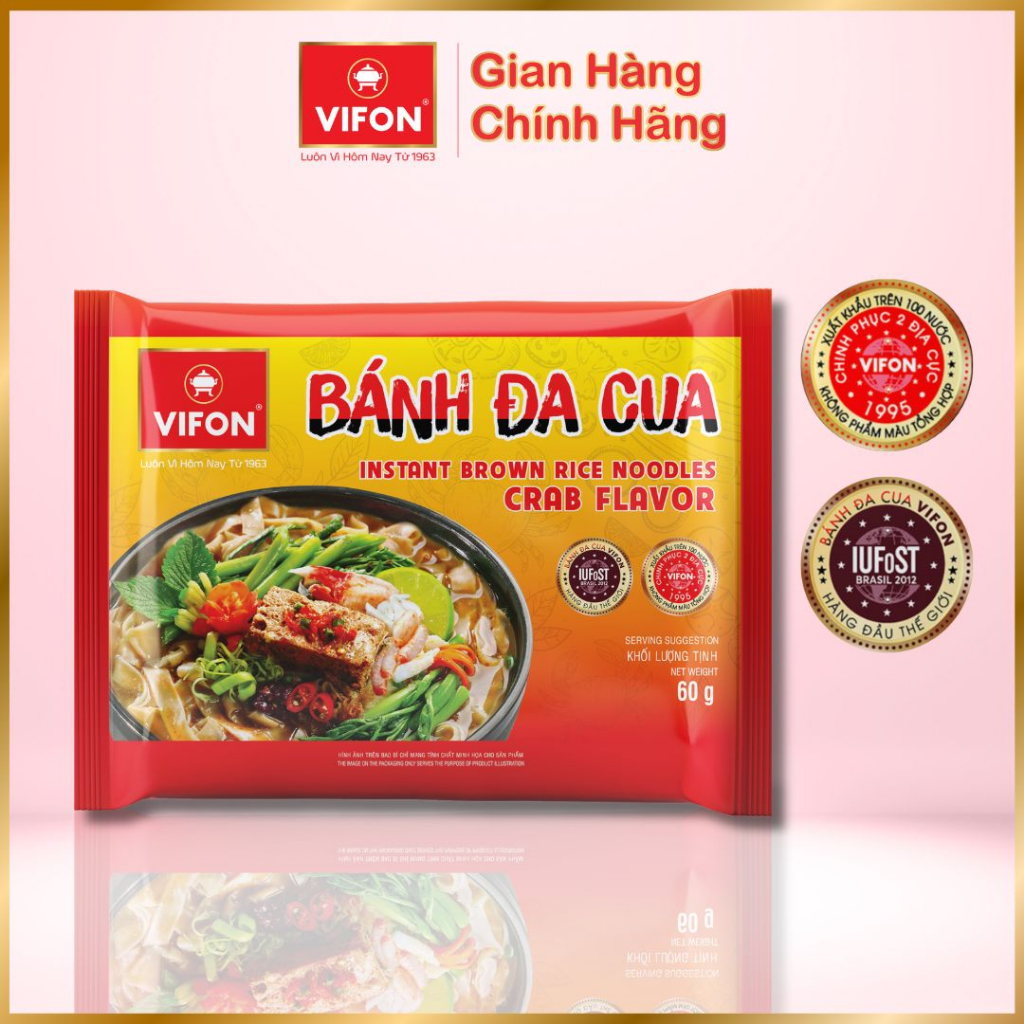 Set 10 gói Bánh Đa cua/ Bánh Đa tôm/ Bún riêu cua VIFON