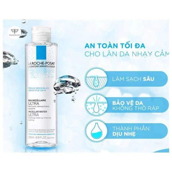 Nước tẩy trang cho da nhạy cảm La Roche-Posay Micellar Water Ultra Sensitive Skin