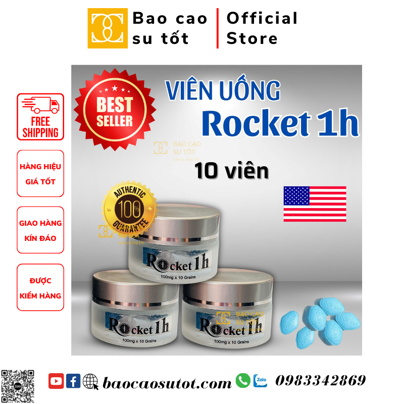 Viên Uống Rocket Tăng Cường Sinh Lực Phái Mạnh