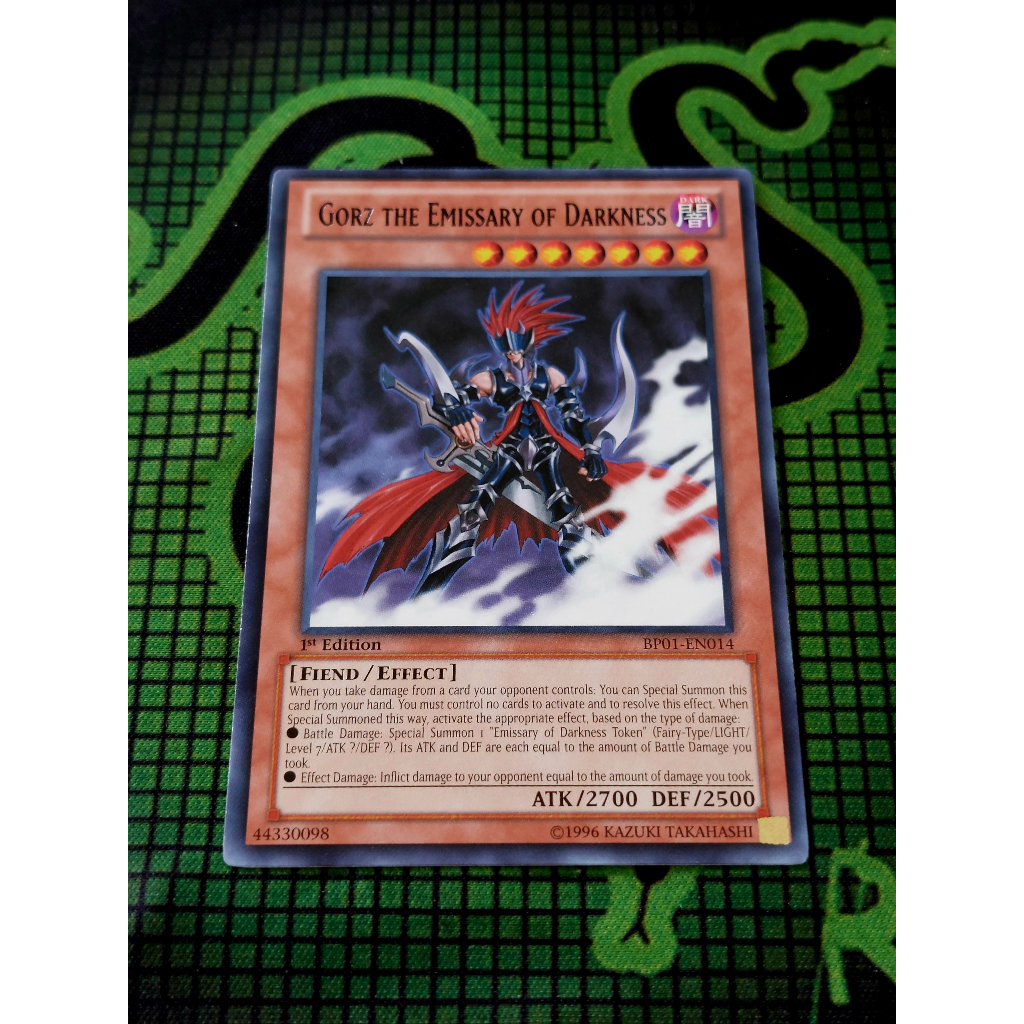 Thẻ Bài Yugioh Mint90 Monster Gorz the Emissary of Darkness - BP01-EN014 - Rare