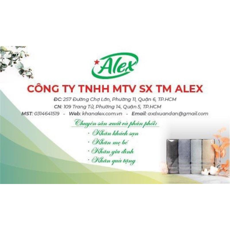 Khăn Trắng Khách Sạn 9 Tấc, 34x85CM, 100% Cotton, Thêu Tên Lên Khăn