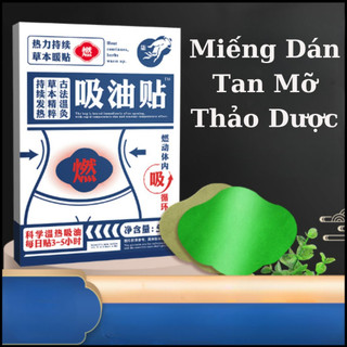 Miếng dán tan mỡ bụng thảo dược giảm mỡ thừa hiệu quả miếng dán đốt cháy mỡ thừa vùng bụng, đùi, bắp tay hộp 5 miếng