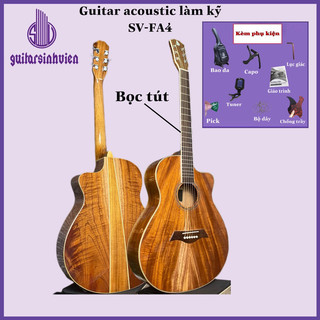 Đàn guitar acoustic SV-FA4 full gỗ hồng đào cao cấp - Đàn có ty chống cong - Tặng phụ kiện