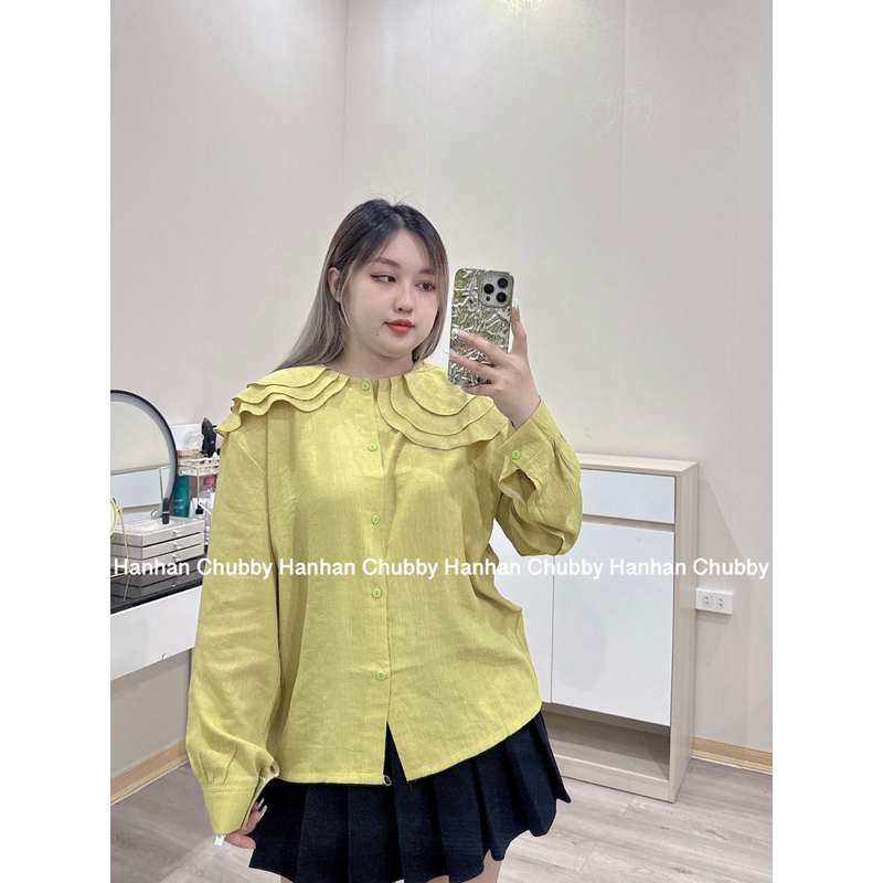 Áo Sơ Mi Tơ Cổ Bèo 3 Lá Có Bigsize 50-80kg Hàng Loại 1 #178