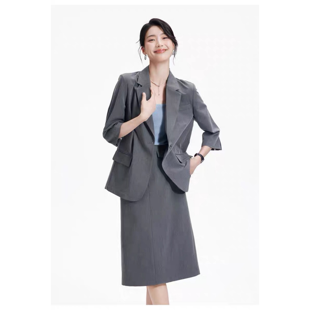 Áo vest công sở nữ chất liệu tuyết mưa cao cấp áo khoác blazer nữ 2 lớp có độn vai 3 màu basic dễ phối đồ mặc đi làm