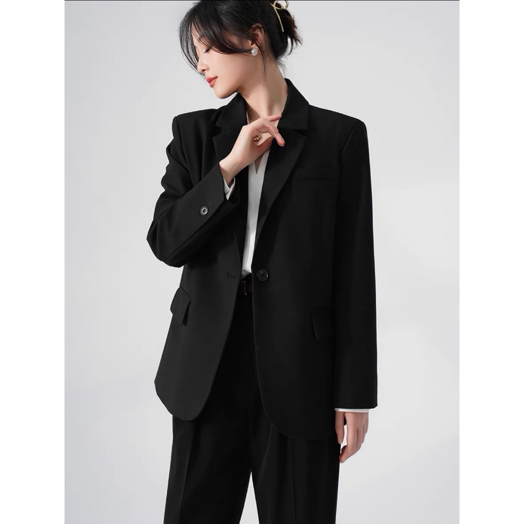 Áo vest công sở nữ chất liệu tuyết mưa cao cấp áo khoác blazer nữ 2 lớp có độn vai 3 màu basic dễ phối đồ mặc đi làm