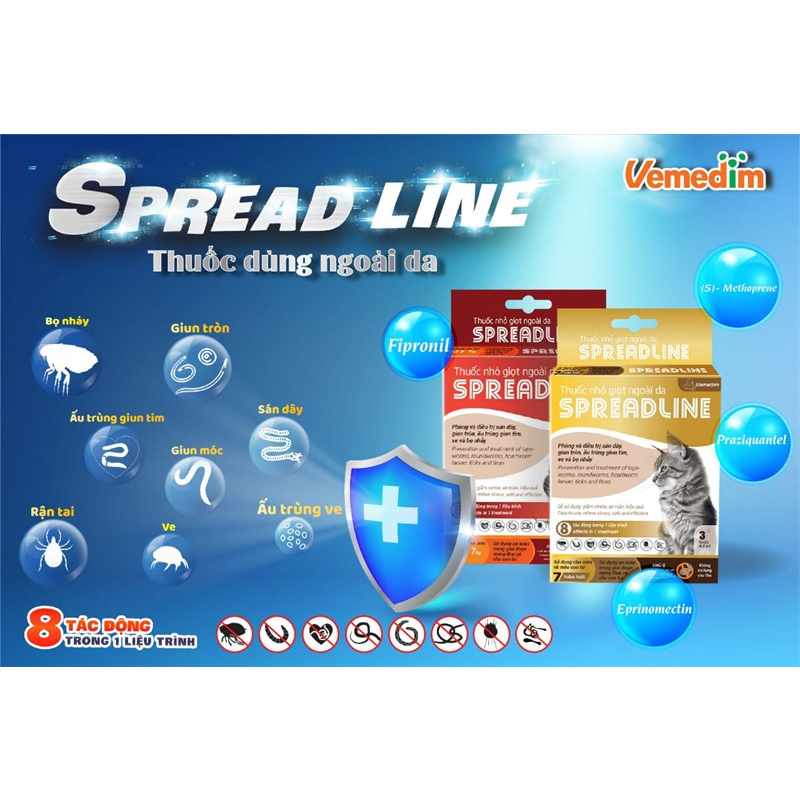 SPREADLINE Vemedim - Nhỏ Gáy Cho Mèo hiệu quả nhanh