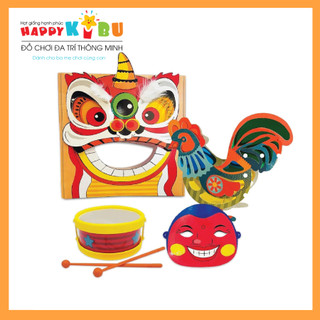 Lồng đèn trung thu happy kibu - lồng đèn trung thu xanh - gà mơ