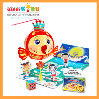 Lồng đèn trung thu happy kibu - lồng đèn kết nối sáng tạo - cá vui vẻ