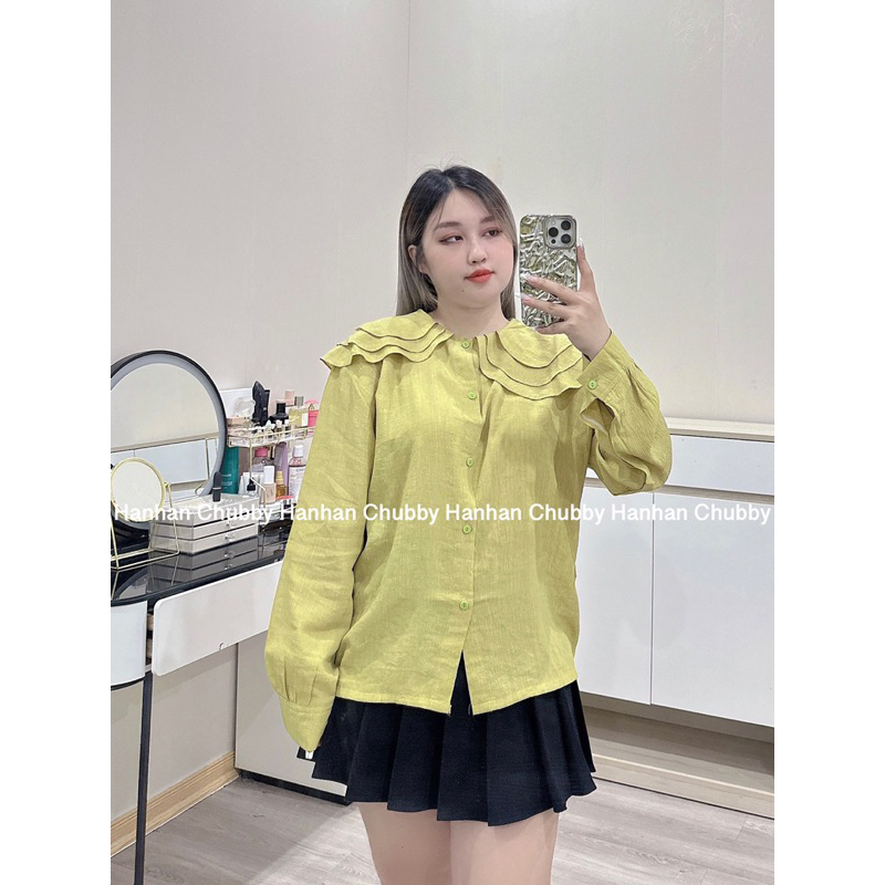 Áo Sơ Mi Tơ Cổ Bèo 3 Lá Có Bigsize 50-80kg Hàng Loại 1 #178