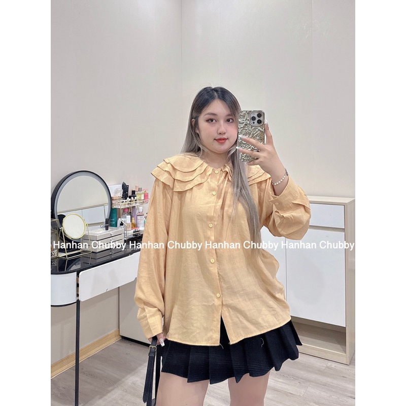 Áo Sơ Mi Tơ Cổ Bèo 3 Lá Có Bigsize 50-80kg Hàng Loại 1 #178