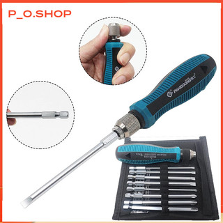 Bộ 9 tuốc nơ vít đa năng rãnh chéo lục giác Farfi，đầu tuốc nơ vít tô vít Screwdriver Set Total,Cái vặn vít