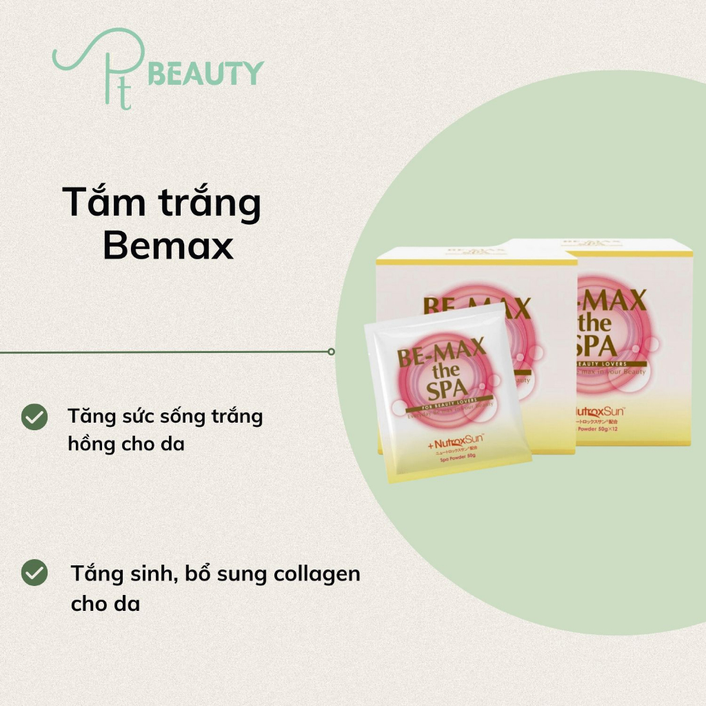 Bột Tắm Trắng Be Max The Spa Bath Powder - Full hộp