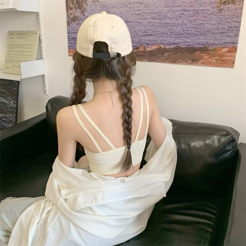 Áo bra mút mỏng 2 dây quyến rũ, Bra cotton gân tăm co dãn 4 chiều mềm mại SAVILL B3044