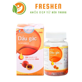 DẦU GẤC ISOPHARCO– GẤC NGUYÊN CHẤT BỔ SUNG THÊM DHA, HỖ TRỢ GIẢM LÃO HÓA ,NÂNG CAO SỨC ĐỀ KHÁNG ,TĂNG CƯỜNG THỊ LỰC