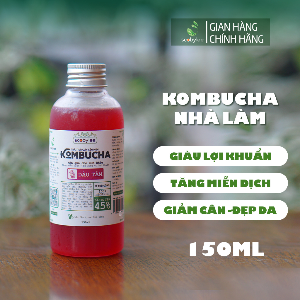 Hỏa Tốc HCM - Kombucha Trái Cây 150ml, giàu lợi khuẩn, tăng đề kháng, đẹp da