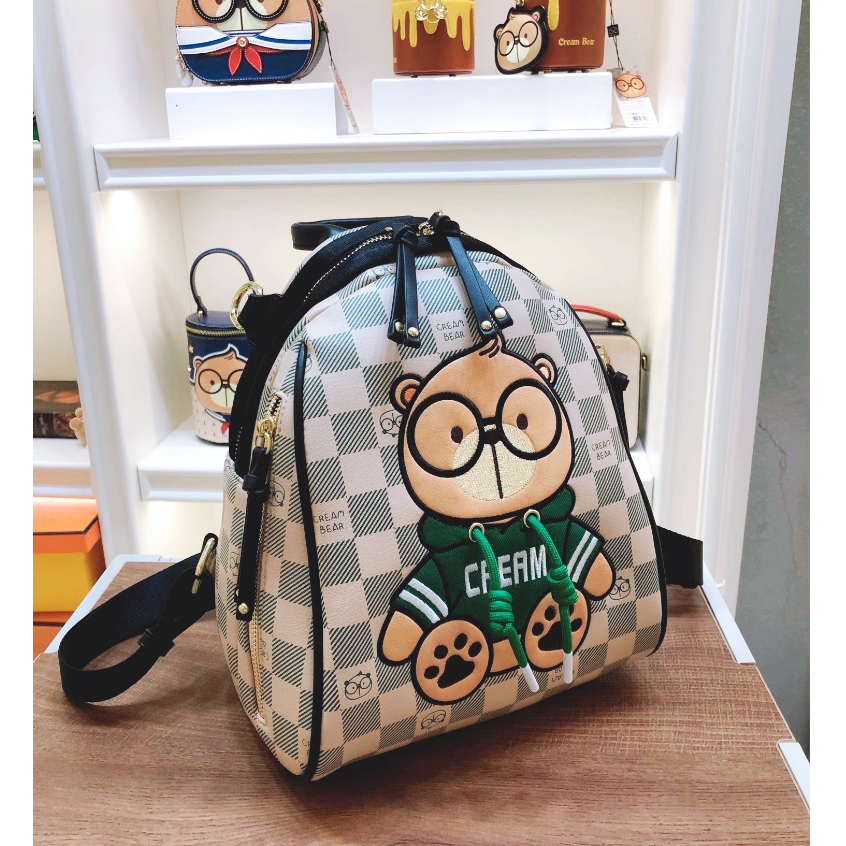 Balo Nam Nữ Thời Trang SAMMAO & CREAM BEAR Chính Hãng C1222-3