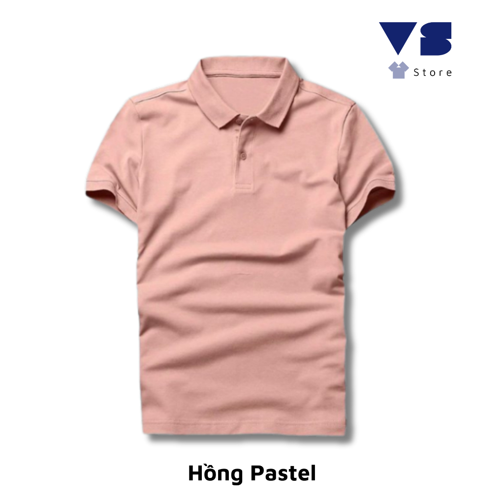 Áo Thun POLO Trơn Nam Nữ Vải Cotton Cá Sấu Cao Cấp Ngắn Tay Phong Cách