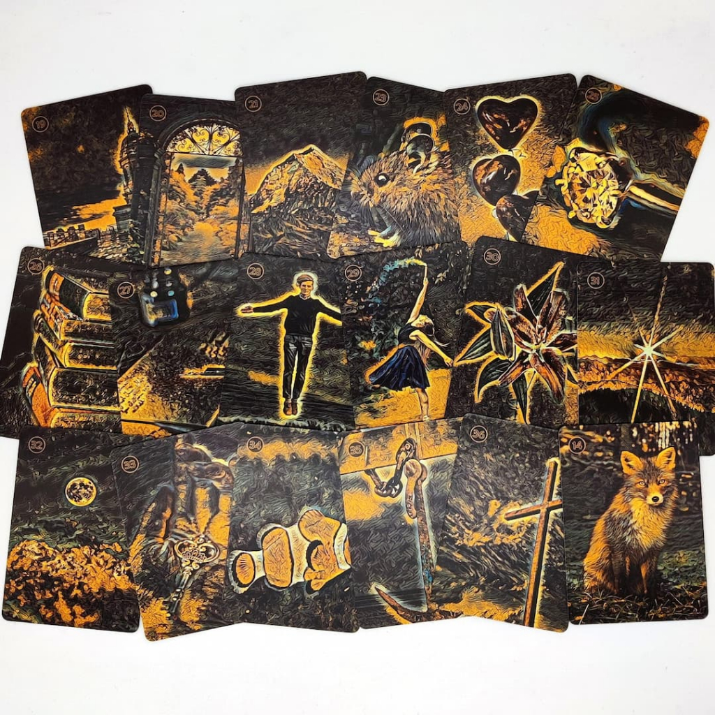 Bộ bài Dreaming Lenormand tặng đá thanh tẩy SB125