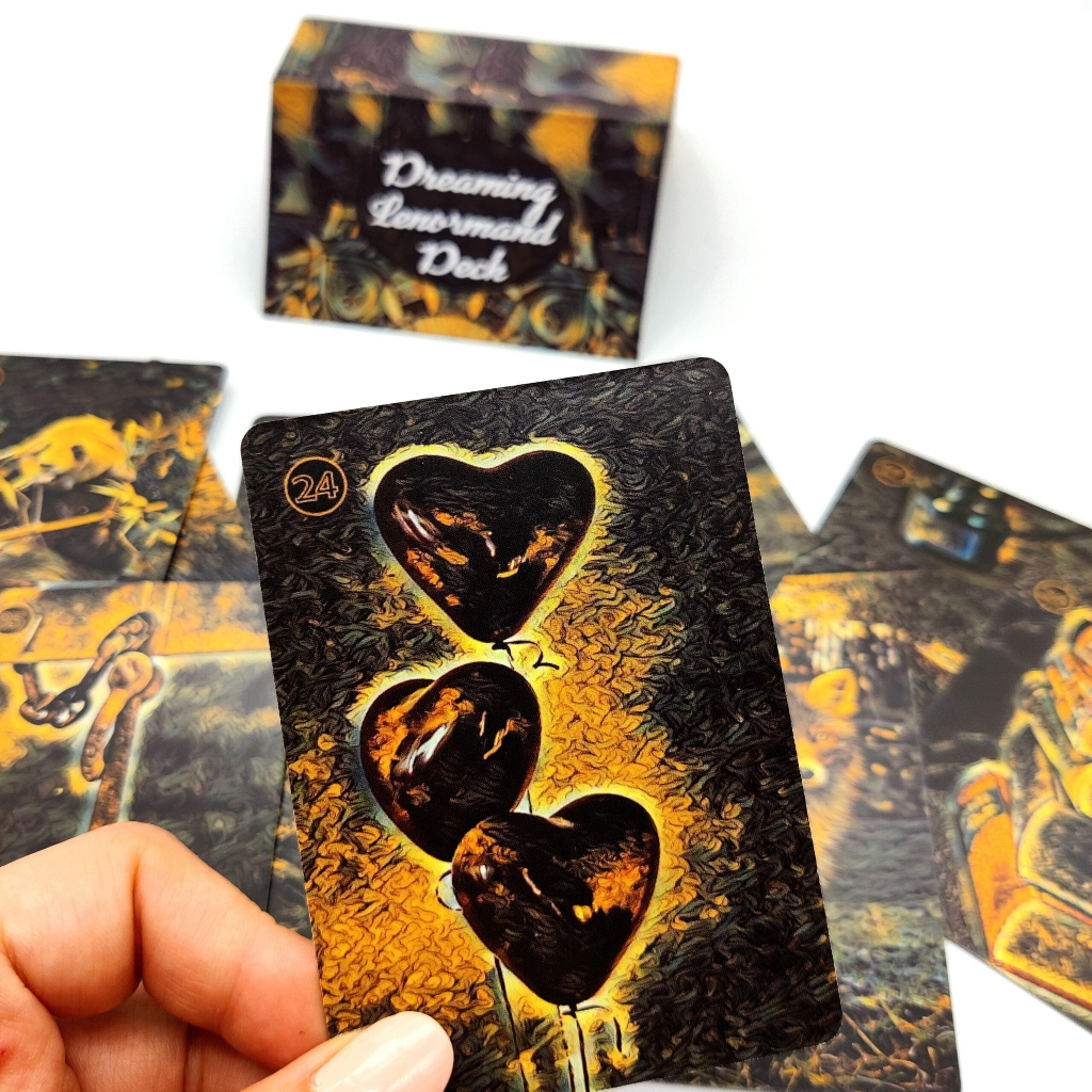 Bộ bài Dreaming Lenormand tặng đá thanh tẩy SB125