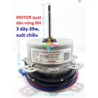 Motor quạt dàn nóng điều hòa LG 220V-39W-3 dây - xuôi chiều