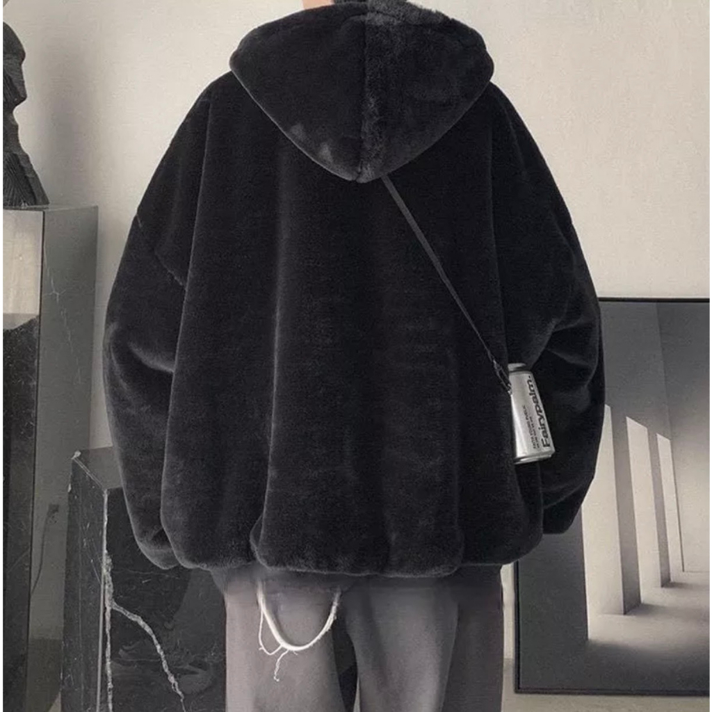Áo Khoác Lông Mượt Fom Rộng Unisex Thời Trang Nam Nữ Dày Dặn Cao Cấp Phong Cách Hàn Quốc Siêu Dầy Dặn Hot Trend 2023