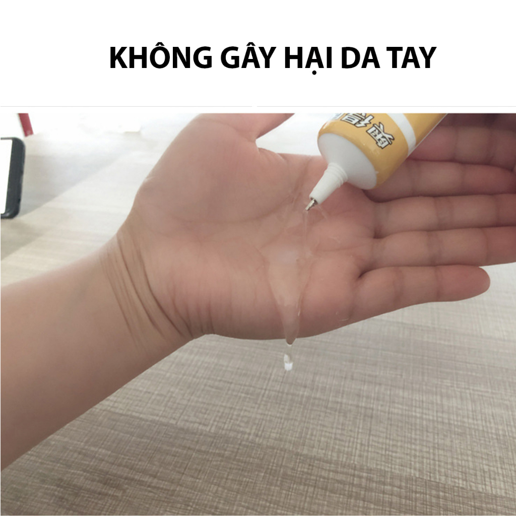 Keo dán giày thể thao giày da túi da gỗ trong suốt siêu dính không thấm nước chuyên dụng_Keo dán