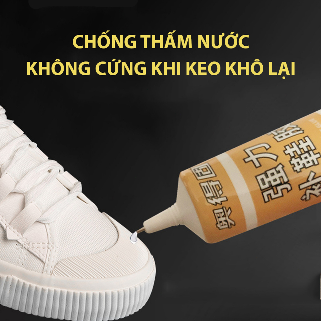 Keo dán giày thể thao giày da túi da gỗ trong suốt siêu dính không thấm nước chuyên dụng_Keo dán