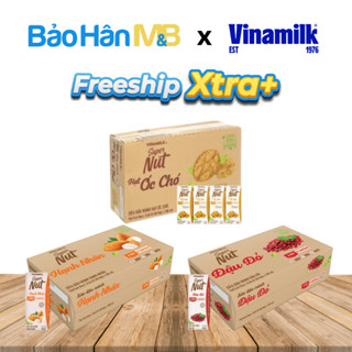 Sữa Đậu Nành Vinamilk Super NUT Hạt Óc Chó , Đậu Đỏ , Hạnh Nhân 180ml [ Thùng x 48H] [ Date Mới ]