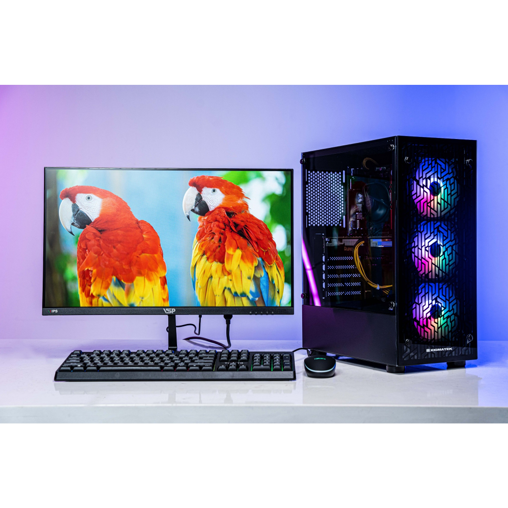 Bộ Máy Tính AKA1SY  H410 i5 10400 Ram 8Gb Ssd 240Gb VGA GTX 1650 kèm màn 22-24 chơi mượt game Liên minh, fifa 4, csgo
