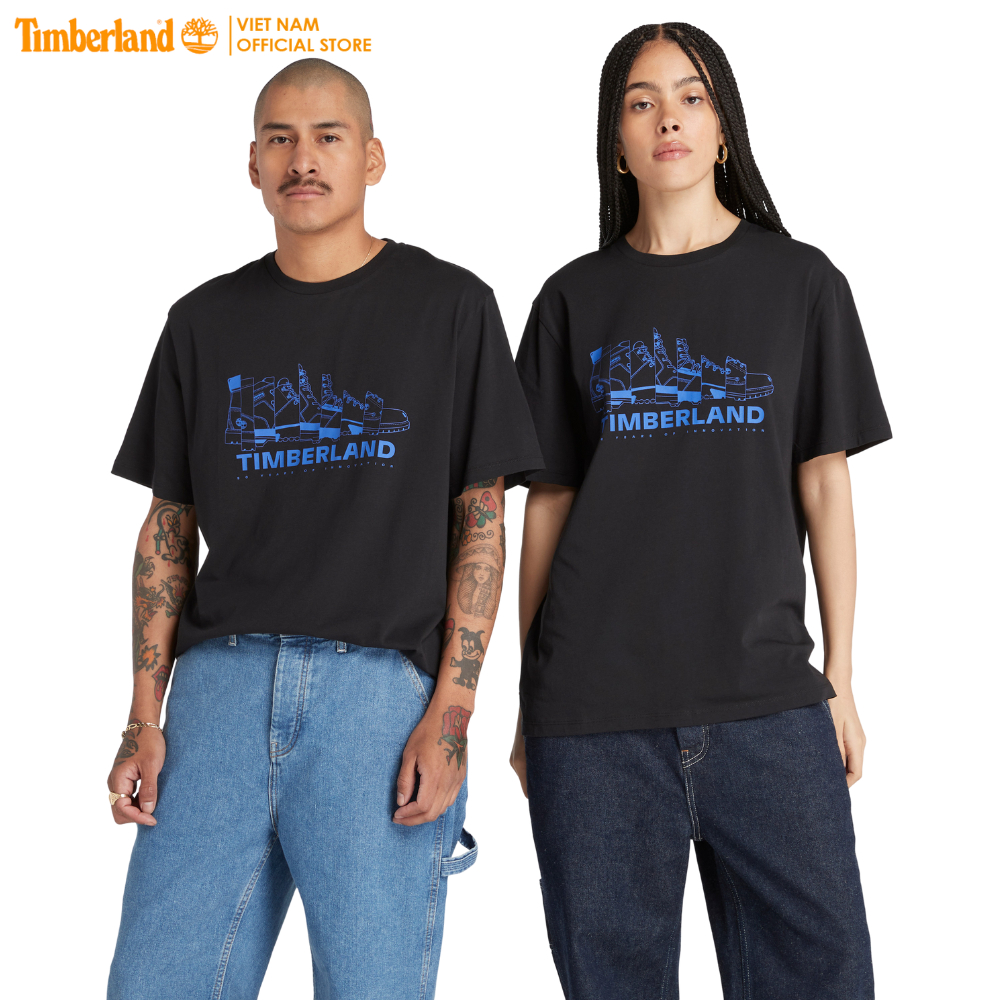 [Original] Timberland Áo Thun All Gender Front Spliced Boots Graphic Tee (Authentic) TB0A27YF01