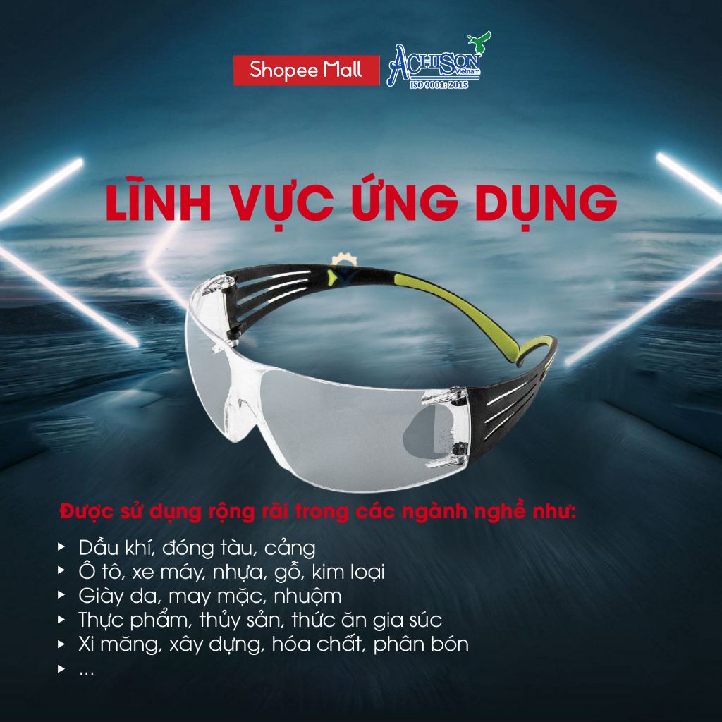 Kính Chống Bụi 3M SF401AF/ SF301AF - Kính Chống Đọng Sương, Chống Trầy Xước Cao Cấp
