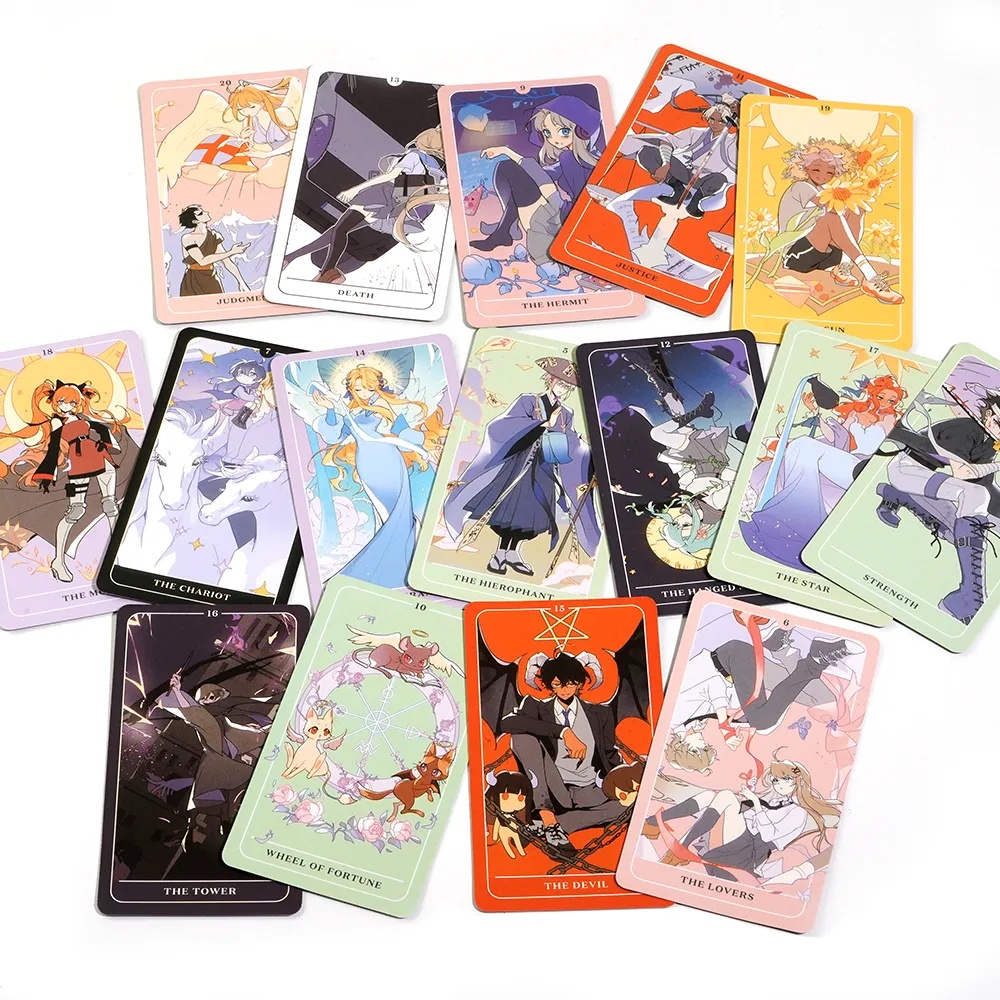 Bộ bài Anime Tarot 78 lá bài tặng đá thanh tẩy SB143