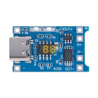Mạch sạc pin lithium 3.7v 4.2v - tp4056 usb type c có ic bảo vệ pin