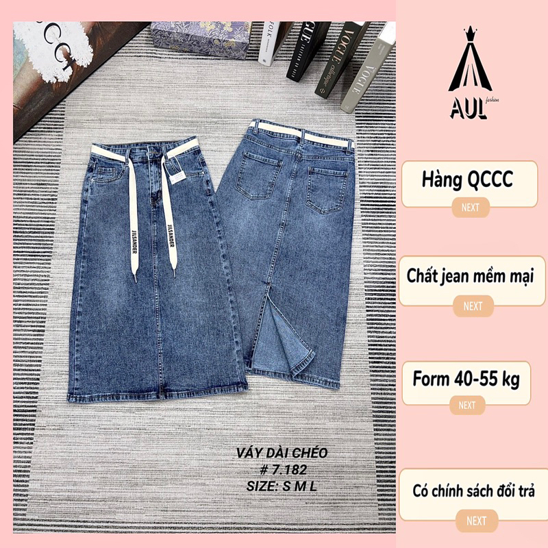 Chân váy jean phối dây co dãn các mẫu hot nhất loại đẹp hàng QCCC ( chất lượng y hình )