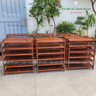 [XẢ KHO HN] Kệ để giày dép gỗ size lớn 6 tầng rộng 80cm, hàng loại 1, có sẵn 2 màu..