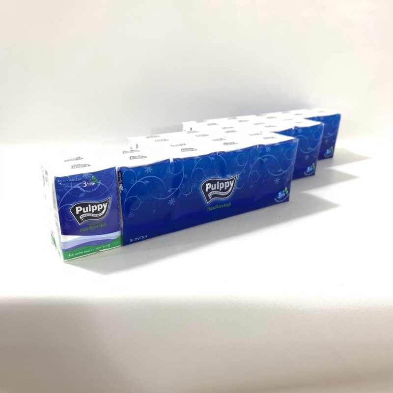 LỐC 10 GÓI PULPPY BỎ TÚI - KHĂN GIẤY LỤA PULPPY