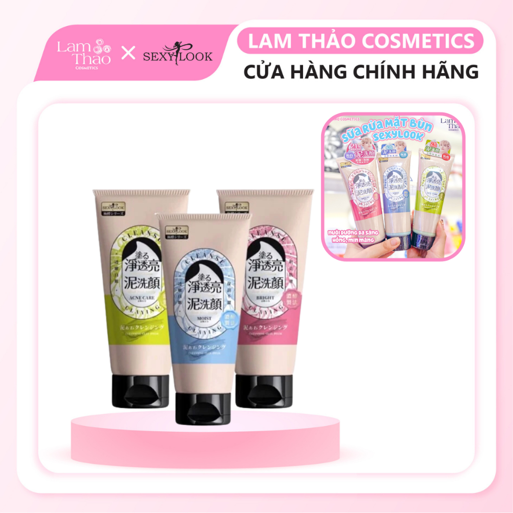 Sữa Rửa Mặt Bùn Sexylook Cleansing Clay Foam 150gr