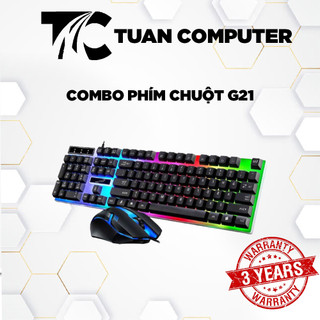 Combo Bàn Phím Chuột Game G20 Led 7 Màu Tặng Miếng Lót