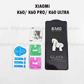 Kính cường lực Baiko cao cấp siêu mượt cho dòng máy Xiaomi K60 K60 Pro K60 Ultra