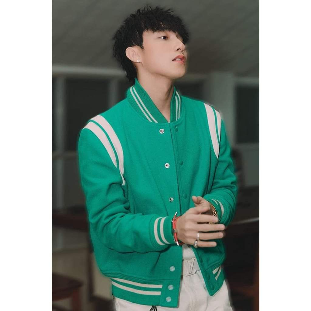Áo Khoác Sơn Tùng Xanh MTP Áo Bomber Teddy Sơn Tùng Hàng Mùa Đông Siêu Hot 2023