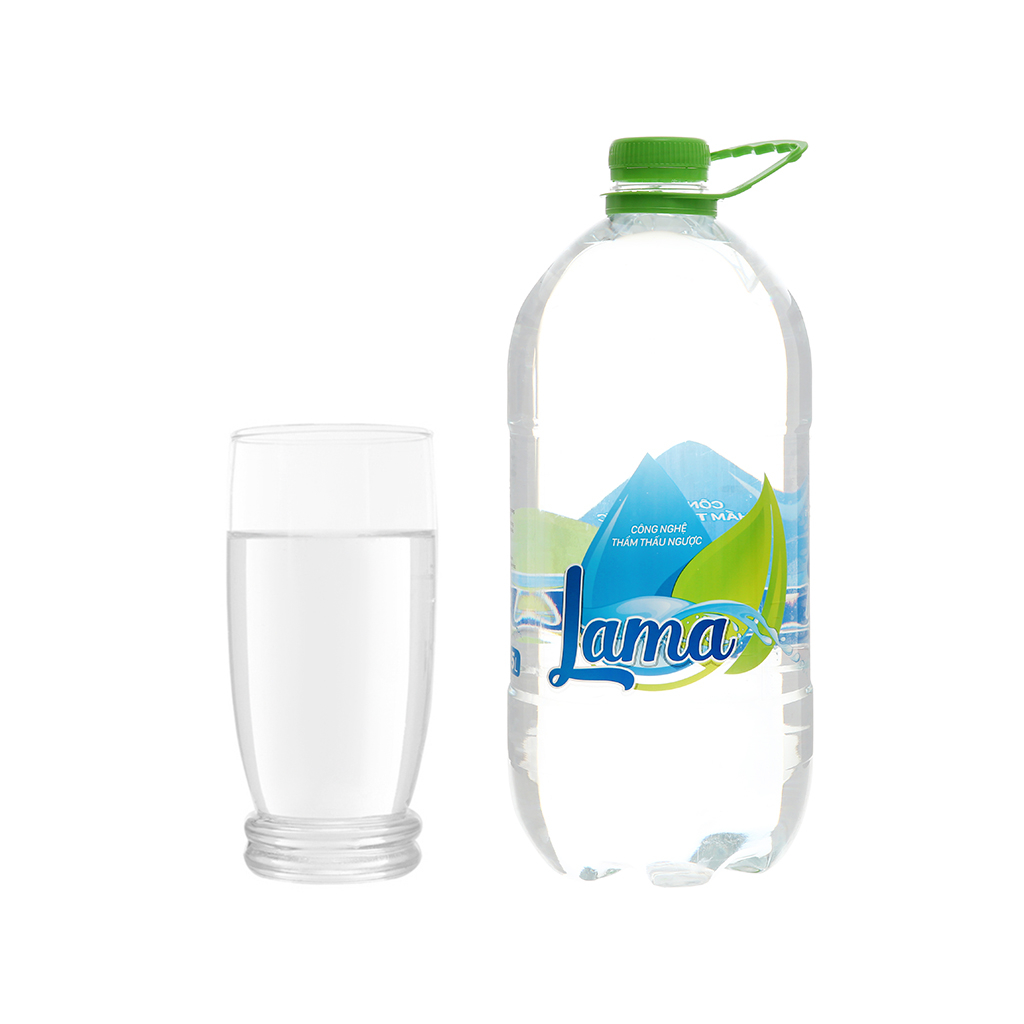 Thùng 4 chai nước tinh khiết LAMA 5.0 lít / Combo 2 chai nước tinh khiết LAMA 5L