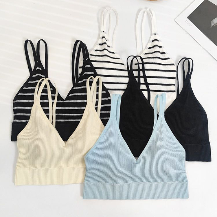 Áo Bra Cotton Gân Tăm Co Giãn 4 Chiều - Bra Mút Mỏng Mềm Mại, Hở Lưng Quyến Rũ ZANABRA B3044