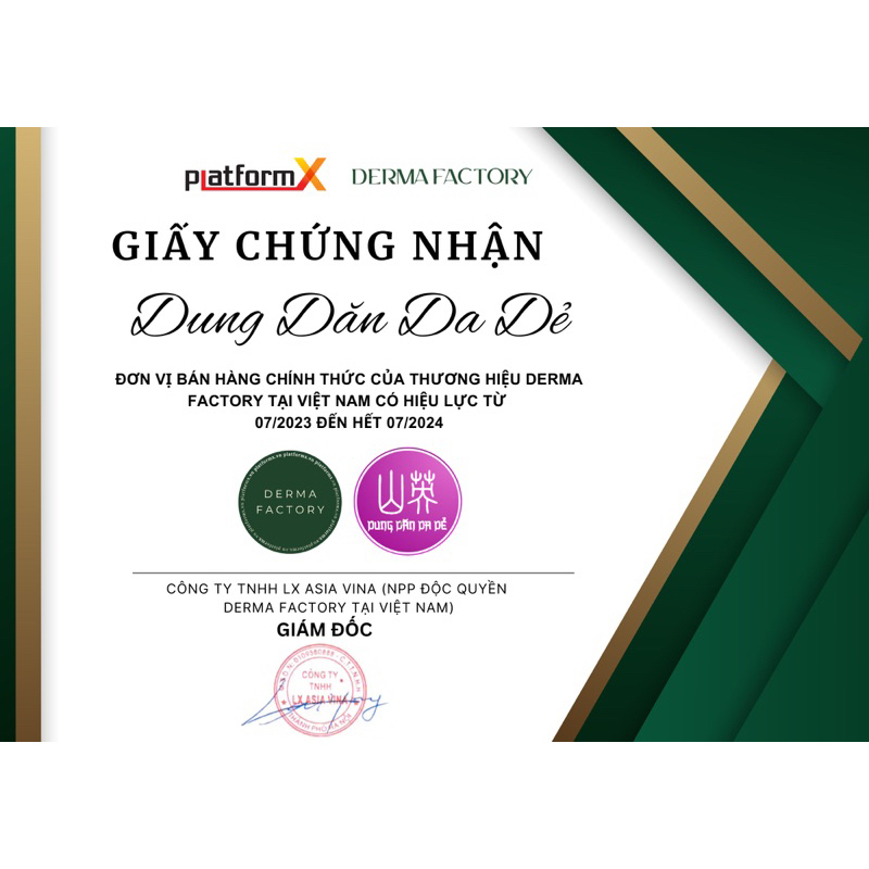 [Derma Factory[ Kem Dưỡng Ẩm Diếp Cá Houttuynia Cordata 71% Cream 60g